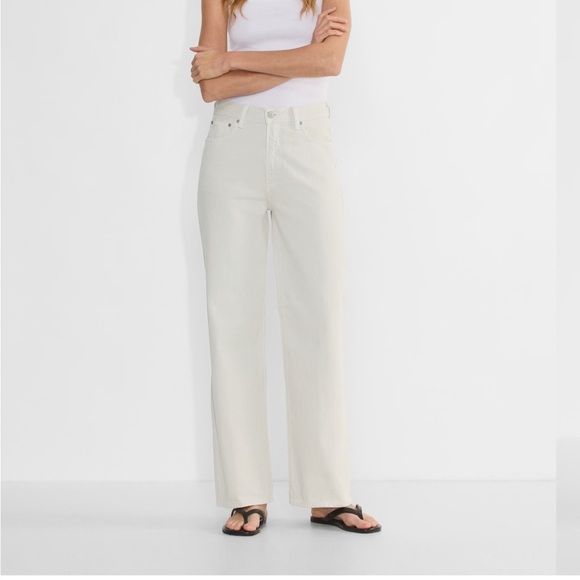 Women's Classic Stone White Jeans - Picture 1 of 6